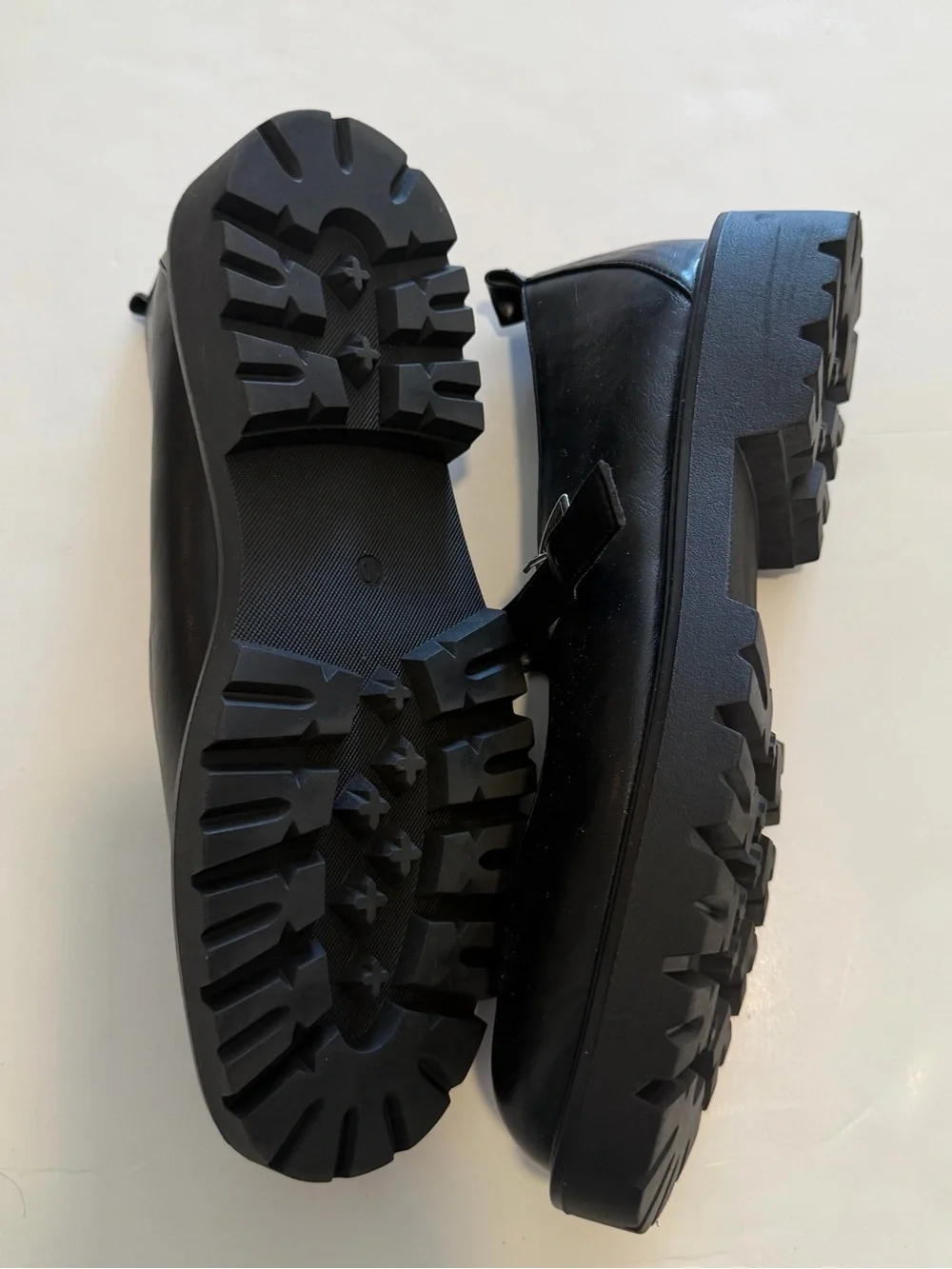 Black Mary Jane Platform Loafers - Sleek Women's Flats